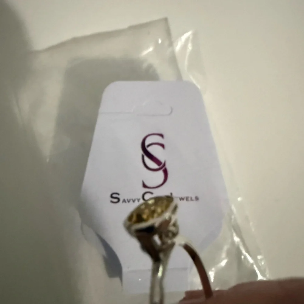 Savvy Cie Sterling Silver Citrine ring